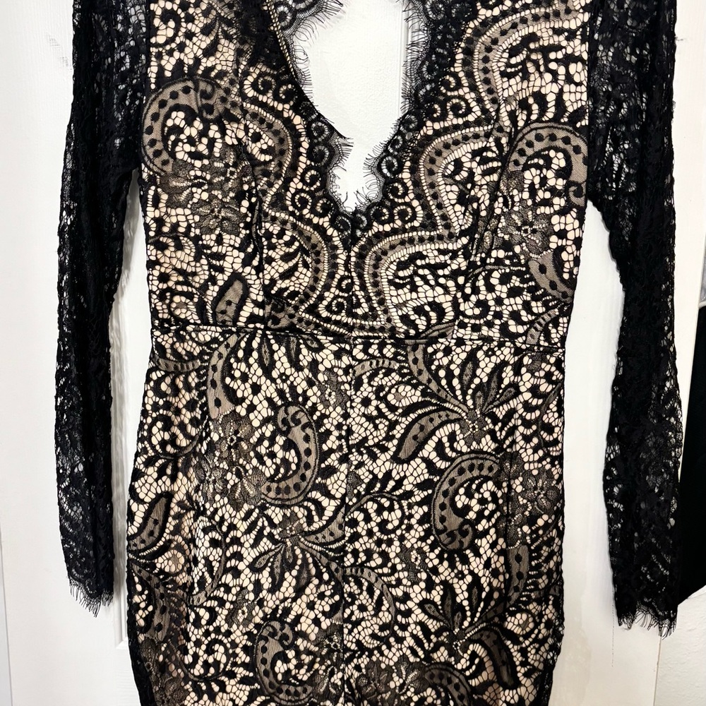 Elegant Black Lace Dress